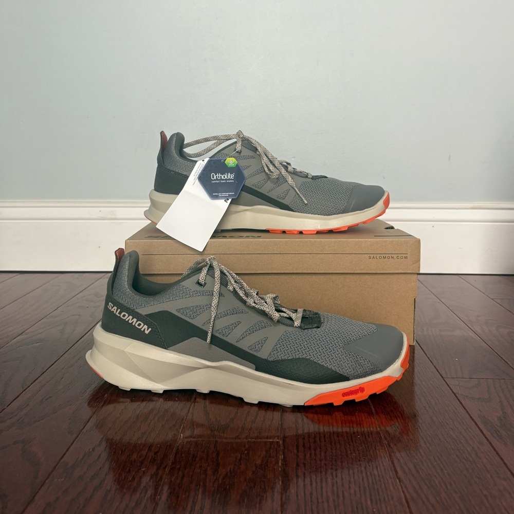 Salomon Men's Gray and Orange Outdoor Patrol Shoes- Size 11.5